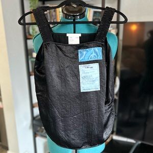 Helmut Lang blac satin top